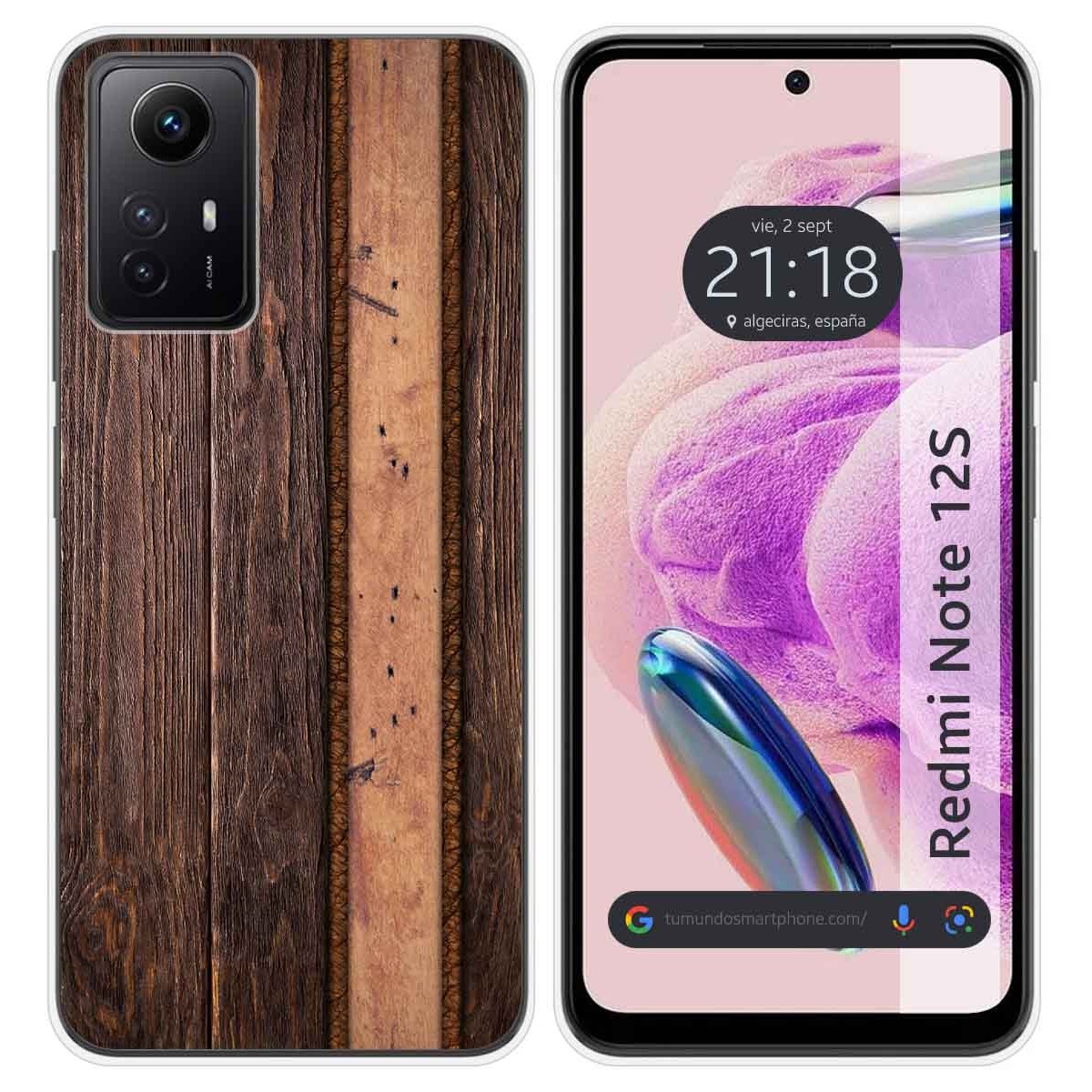 Funda Silicona compatible con Xiaomi Redmi Note 12S diseño Madera 05 Dibujos