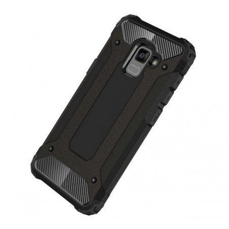 Funda Tipo Hybrid Tough Armor (Pc+Tpu) Negra para Samsung Galaxy A8 (2018)