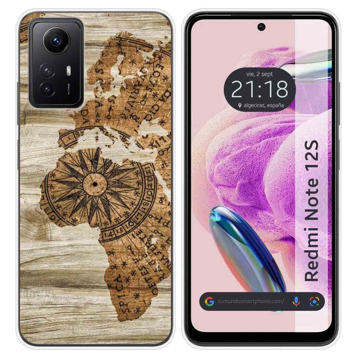 Funda Silicona compatible con Xiaomi Redmi Note 12S diseño Madera 07 Dibujos