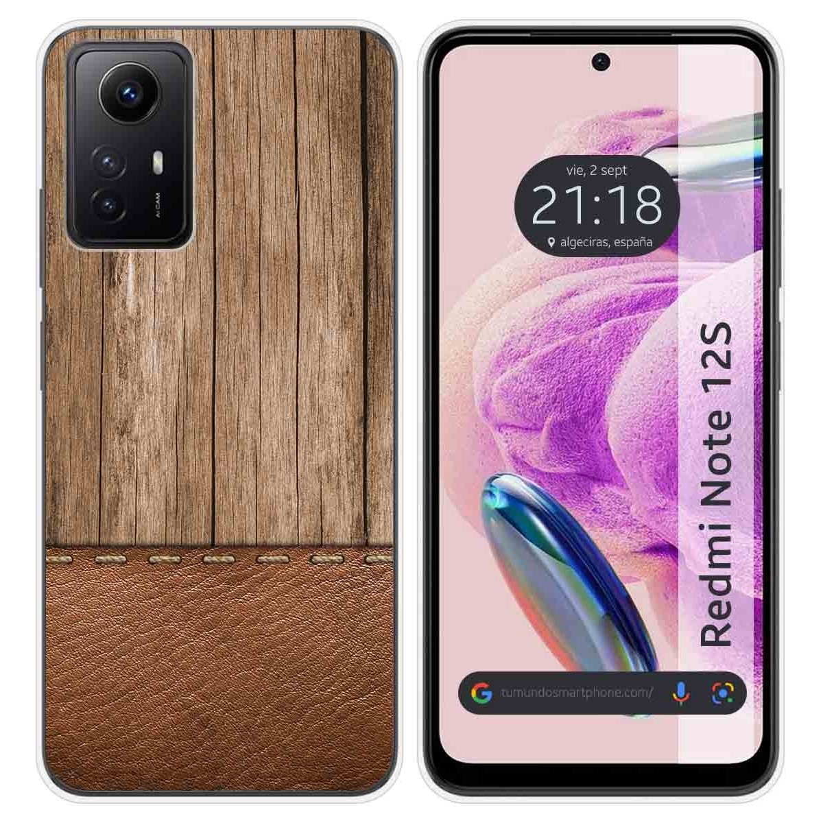 Funda Silicona compatible con Xiaomi Redmi Note 12S diseño Madera 09 Dibujos