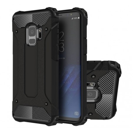 Funda Tipo Hybrid Tough Armor (Pc+Tpu) Negra para Samsung Galaxy S9