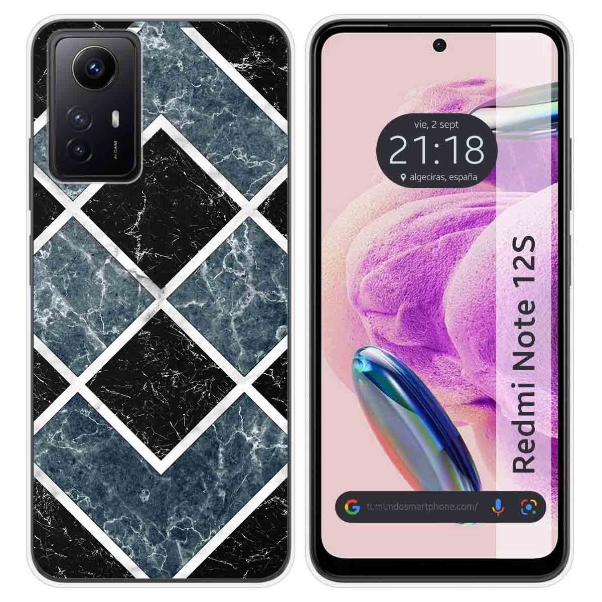 Funda Silicona compatible con Xiaomi Redmi Note 12S diseño Mármol 06 Dibujos