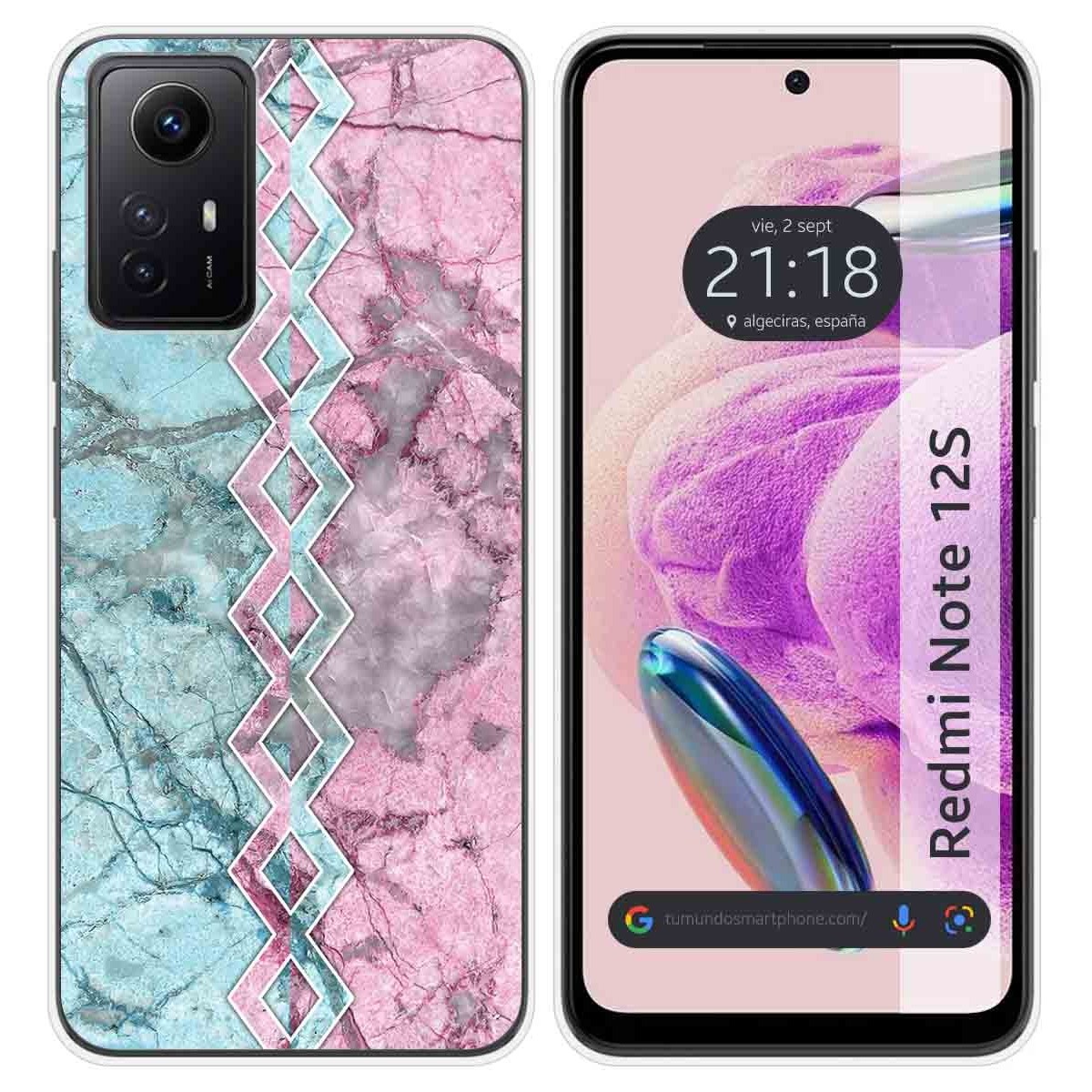 Funda Silicona compatible con Xiaomi Redmi Note 12S diseño Mármol 08 Dibujos