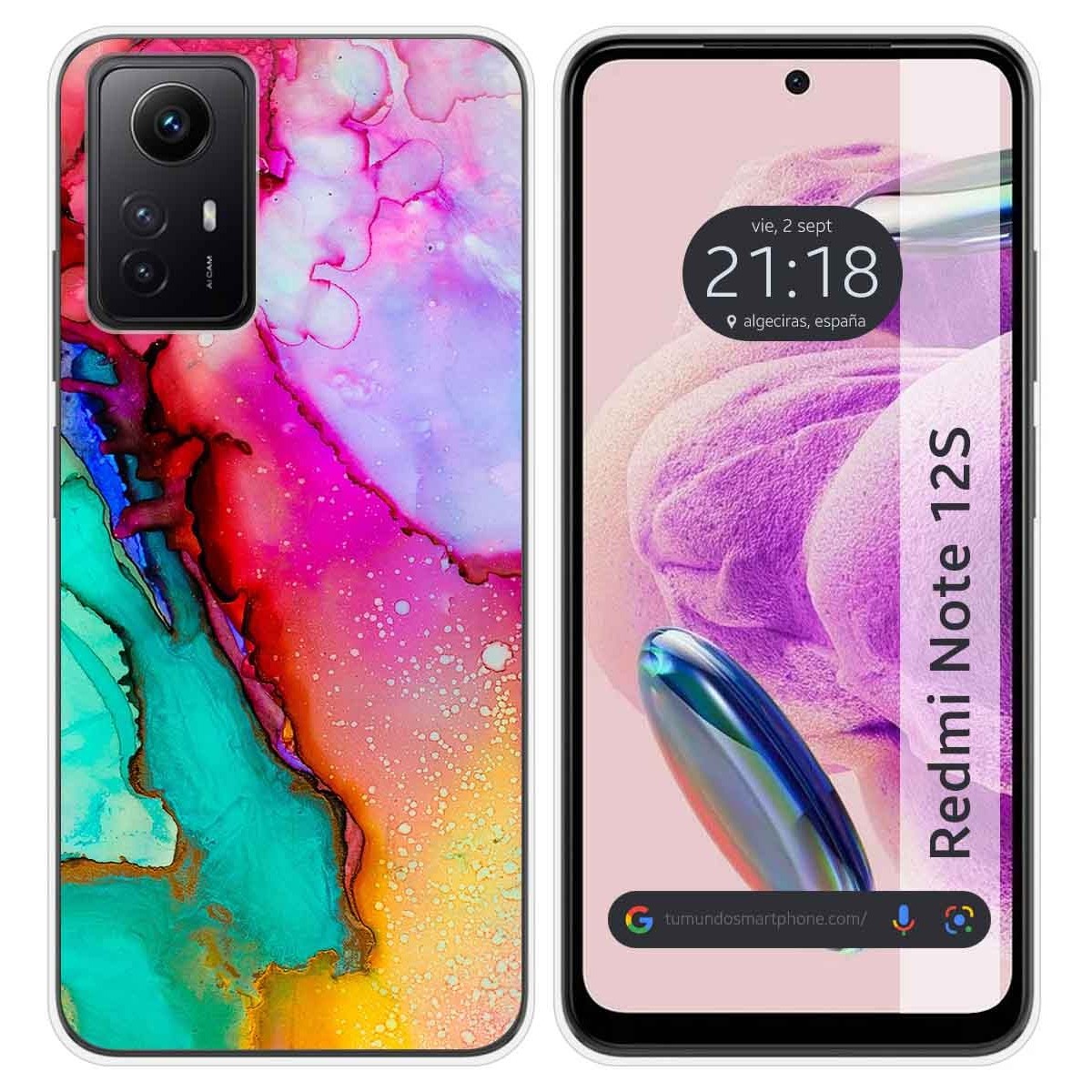 Funda Silicona compatible con Xiaomi Redmi Note 12S diseño Mármol 15 Dibujos