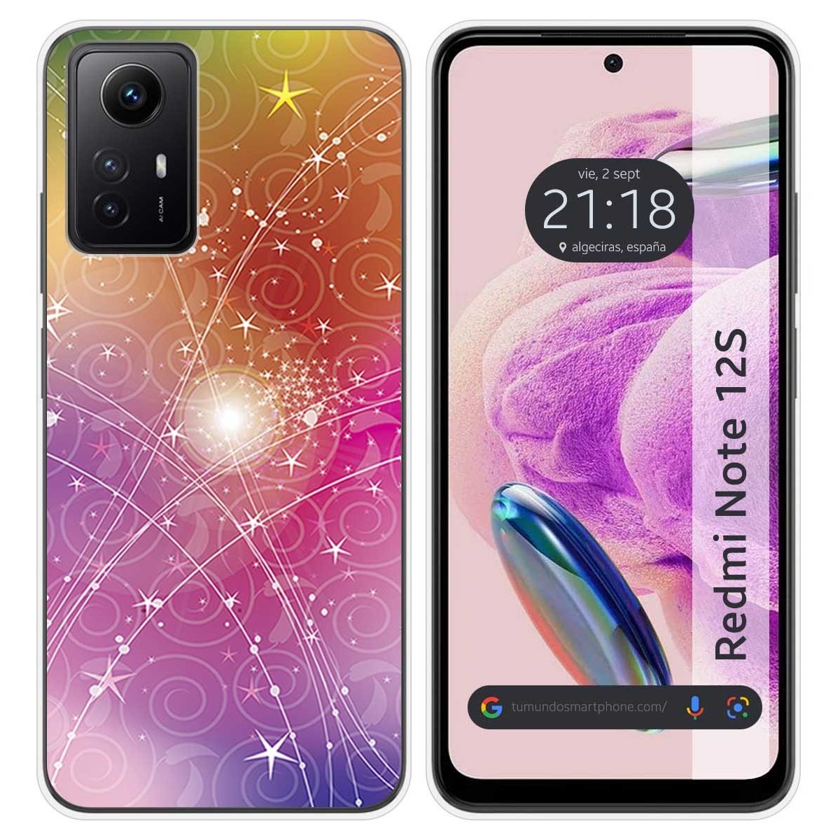 Funda Silicona compatible con Xiaomi Redmi Note 12S diseño Abstracto Dibujos