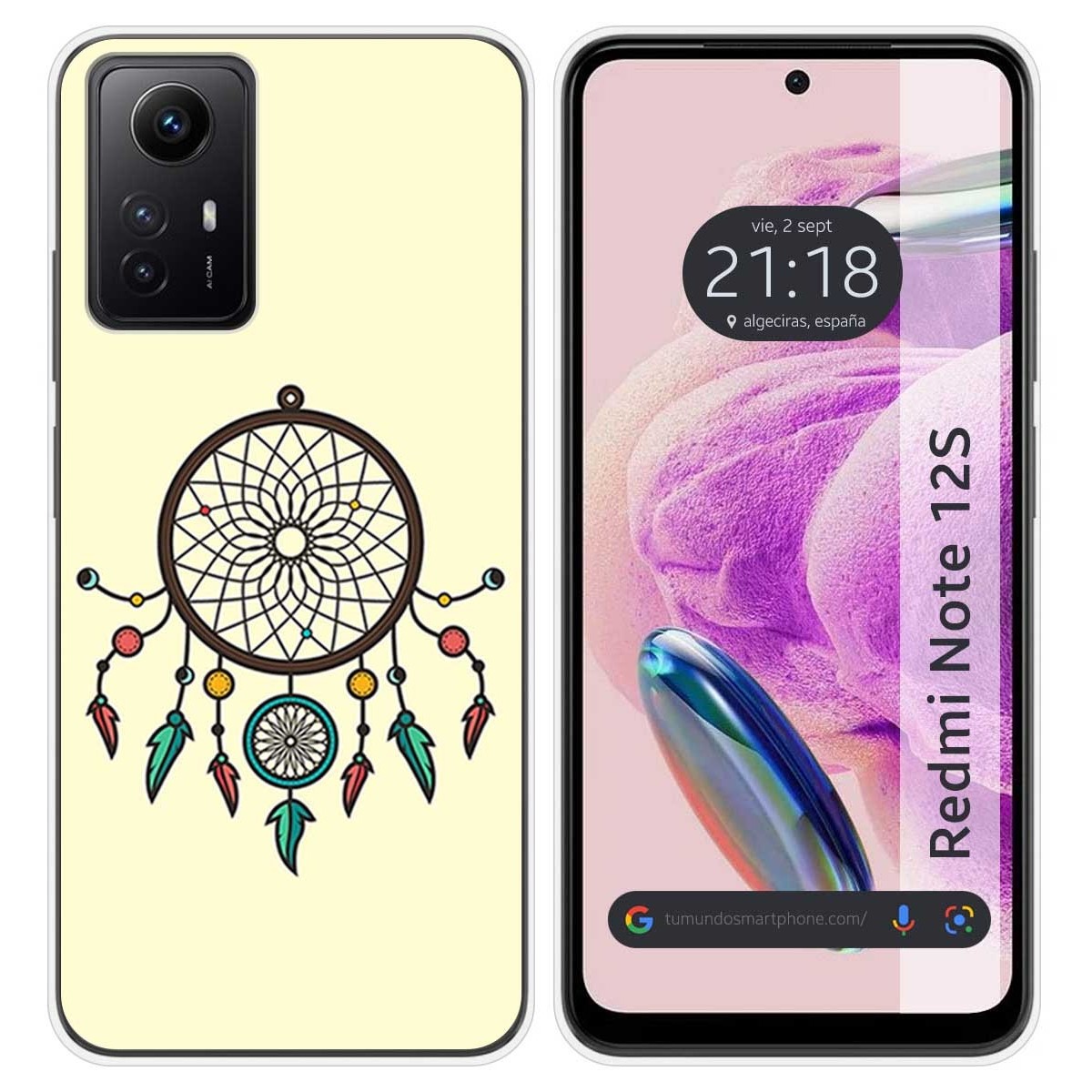 Funda Silicona compatible con Xiaomi Redmi Note 12S diseño Atrapasueños Dibujos
