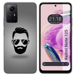 Funda Silicona compatible con Xiaomi Redmi Note 12S diseño Barba Dibujos