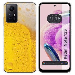 Funda Silicona compatible con Xiaomi Redmi Note 12S diseño Cerveza Dibujos