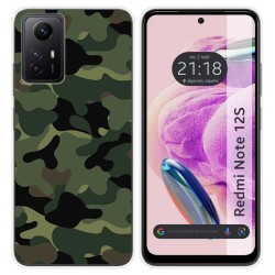 Funda Silicona compatible con Xiaomi Redmi Note 12S diseño Camuflaje Dibujos