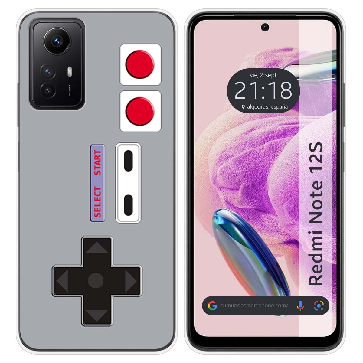 Funda Silicona compatible con Xiaomi Redmi Note 12S diseño Consola Dibujos