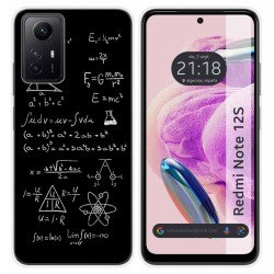 Funda Silicona compatible con Xiaomi Redmi Note 12S diseño Formulas Dibujos