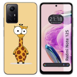 Funda Silicona compatible con Xiaomi Redmi Note 12S diseño Jirafa Dibujos