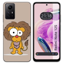 Funda Silicona compatible con Xiaomi Redmi Note 12S diseño Leon Dibujos