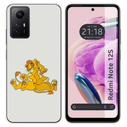 Funda Silicona compatible con Xiaomi Redmi Note 12S diseño Leones Dibujos