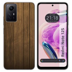 Funda Silicona compatible con Xiaomi Redmi Note 12S diseño Madera Dibujos