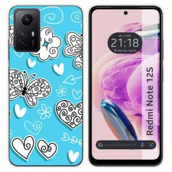 Funda Silicona compatible con Xiaomi Redmi Note 12S diseño Mariposas Dibujos