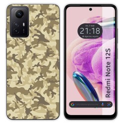 Funda Silicona compatible con Xiaomi Redmi Note 12S diseño Sand Camuflaje Dibujos