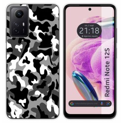 Funda Silicona compatible con Xiaomi Redmi Note 12S diseño Snow Camuflaje Dibujos
