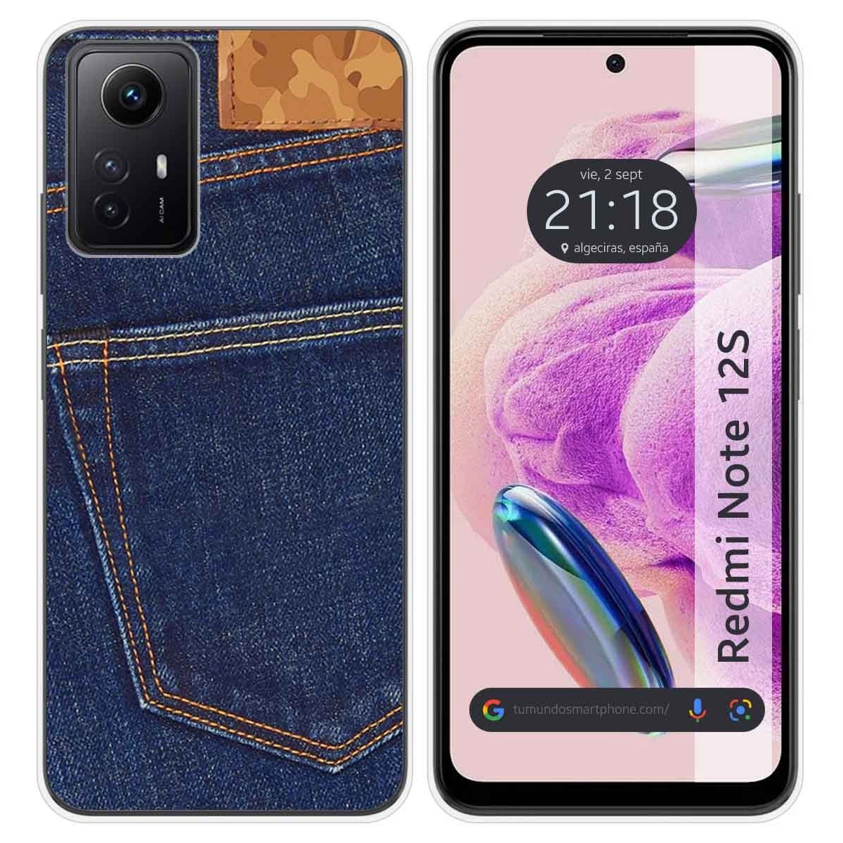Funda Silicona compatible con Xiaomi Redmi Note 12S diseño Vaquero Dibujos