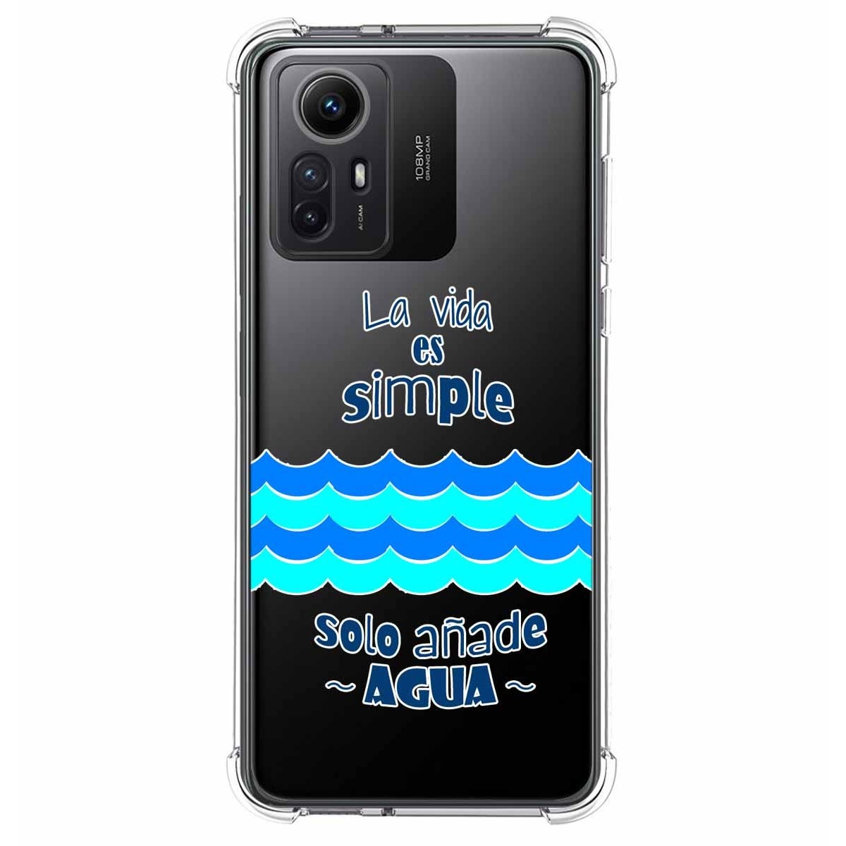 Funda Silicona Antigolpes compatible con Xiaomi Redmi Note 12S diseño Agua Dibujos