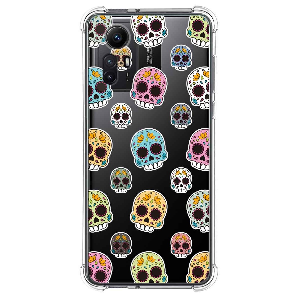 Funda Silicona Antigolpes compatible con Xiaomi Redmi Note 12S diseño Catrina Dibujos