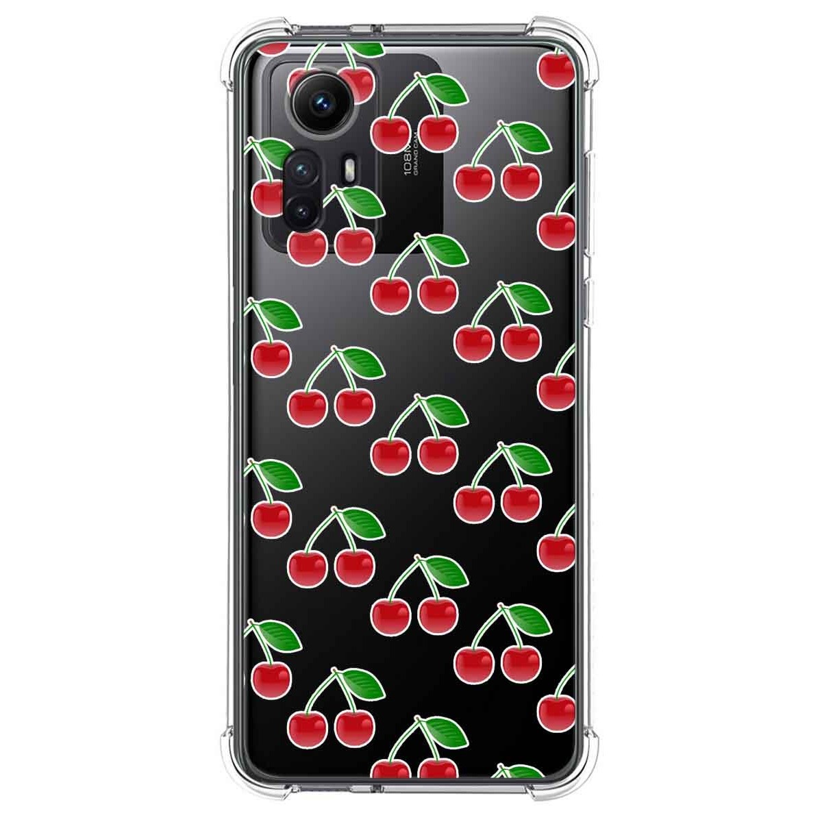Funda Silicona Antigolpes compatible con Xiaomi Redmi Note 12S diseño Cerezas Dibujos