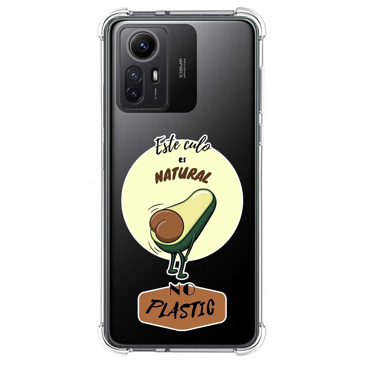 Funda Silicona Antigolpes compatible con Xiaomi Redmi Note 12S diseño Culo Natural Dibujos