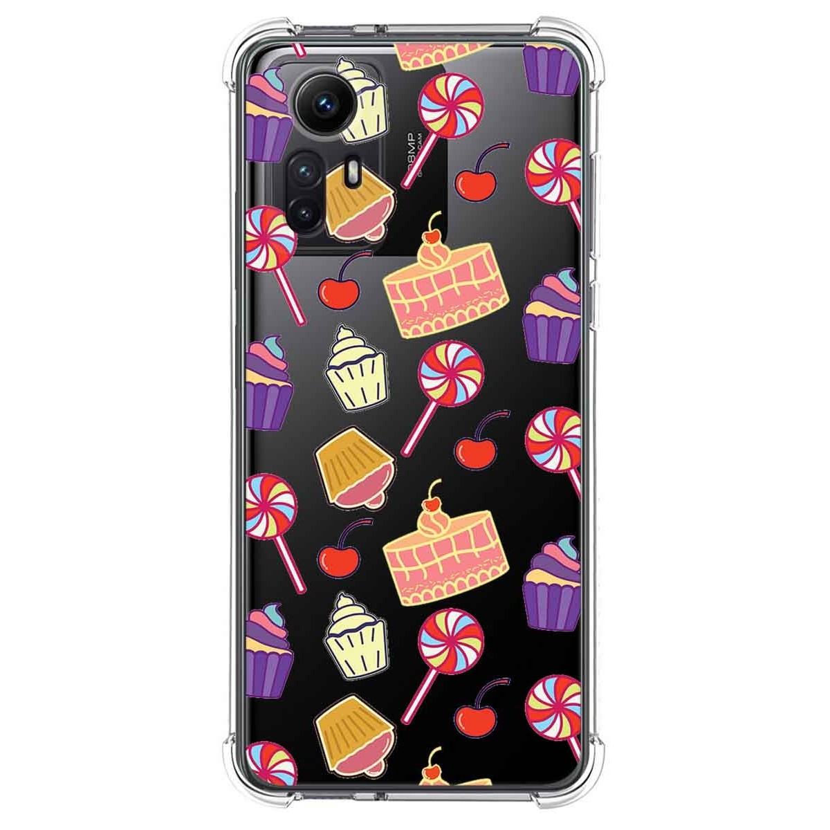 Funda Silicona Antigolpes compatible con Xiaomi Redmi Note 12S diseño Dulces 01 Dibujos