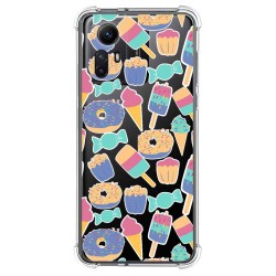Funda Silicona Antigolpes compatible con Xiaomi Redmi Note 12S diseño Dulces 02 Dibujos