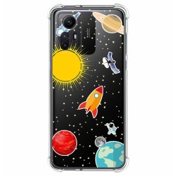 Funda Silicona Antigolpes compatible con Xiaomi Redmi Note 12S diseño Espacio Dibujos