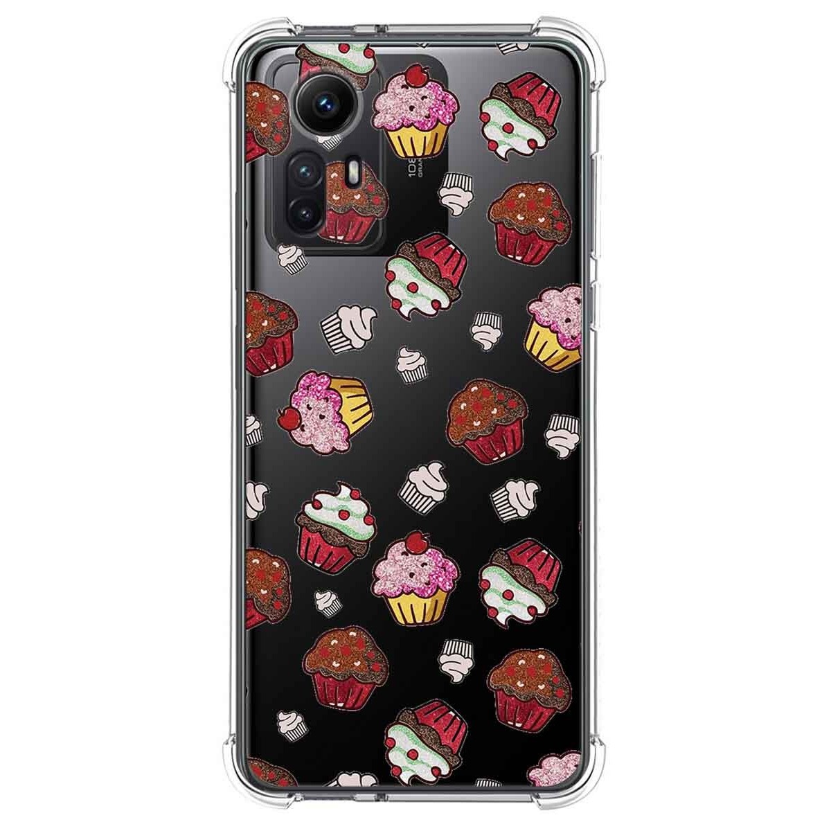 Funda Silicona Antigolpes compatible con Xiaomi Redmi Note 12S diseño Muffins Dibujos