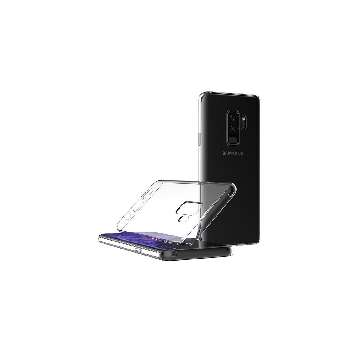 Funda Gel Tpu Fina Ultra-Thin 0,5mm Transparente para Samsung Galaxy S9 Plus