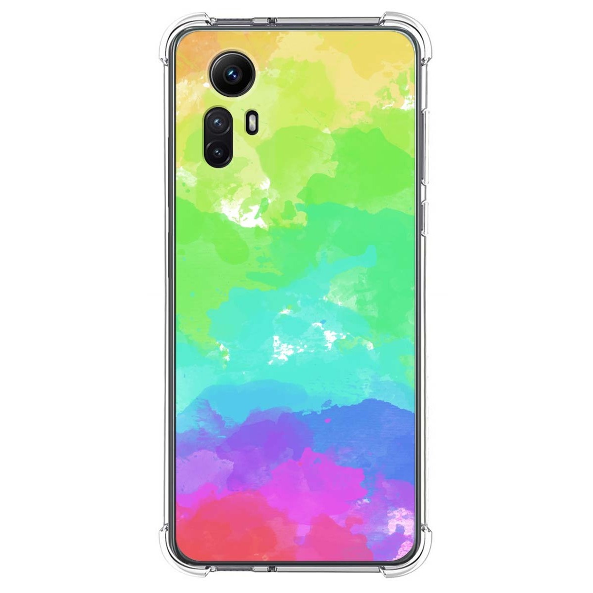 Funda Silicona Antigolpes compatible con Xiaomi Redmi Note 12S diseño Acuarela 03 Dibujos