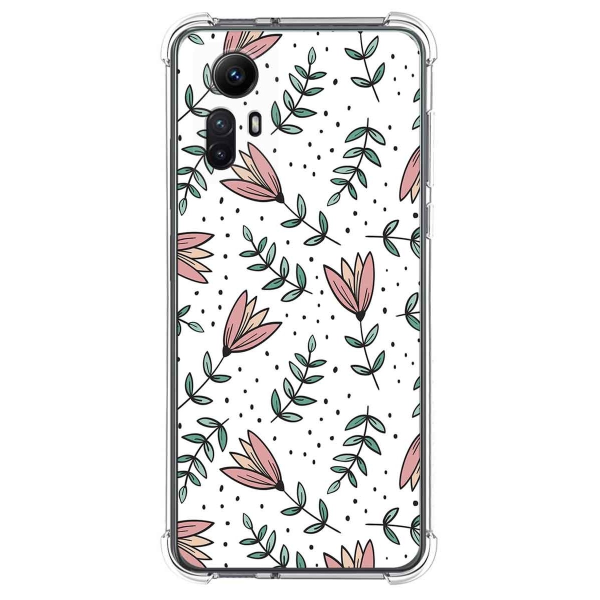 Funda Silicona Antigolpes compatible con Xiaomi Redmi Note 12S diseño Flores 01 Dibujos