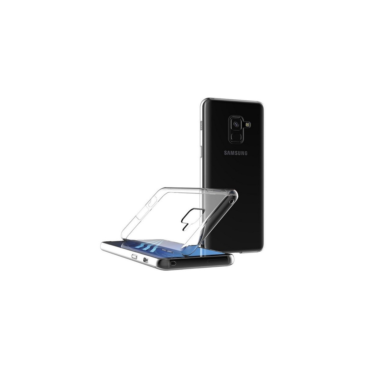 Funda Gel Tpu Fina Ultra-Thin 0,5mm Transparente para Samsung Galaxy A8 (2018)