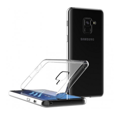 Funda Gel Tpu Fina Ultra-Thin 0,5mm Transparente para Samsung Galaxy A8 (2018)