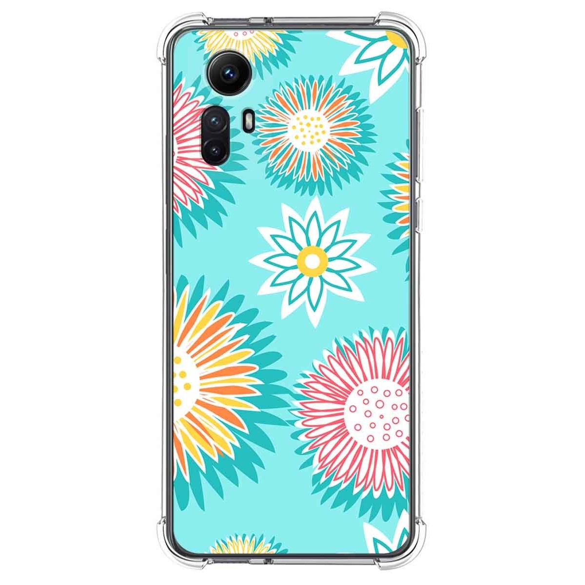Funda Silicona Antigolpes compatible con Xiaomi Redmi Note 12S diseño Flores 05 Dibujos