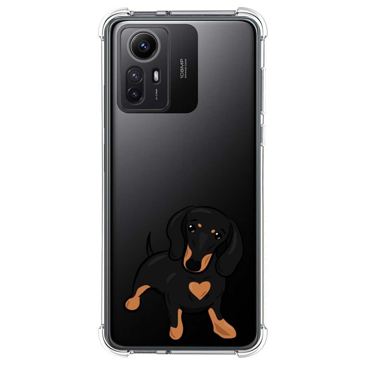 Funda Silicona Antigolpes compatible con Xiaomi Redmi Note 12S diseño Perros 04 Dibujos