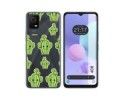 Funda Silicona Transparente para TCL 408 diseño Cactus Dibujos