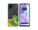Funda Silicona Transparente para TCL 408 diseño Coco Dibujos