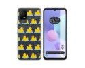 Funda Silicona Transparente para TCL 408 diseño Pato Dibujos