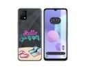 Funda Silicona Transparente para TCL 408 diseño Summer Dibujos
