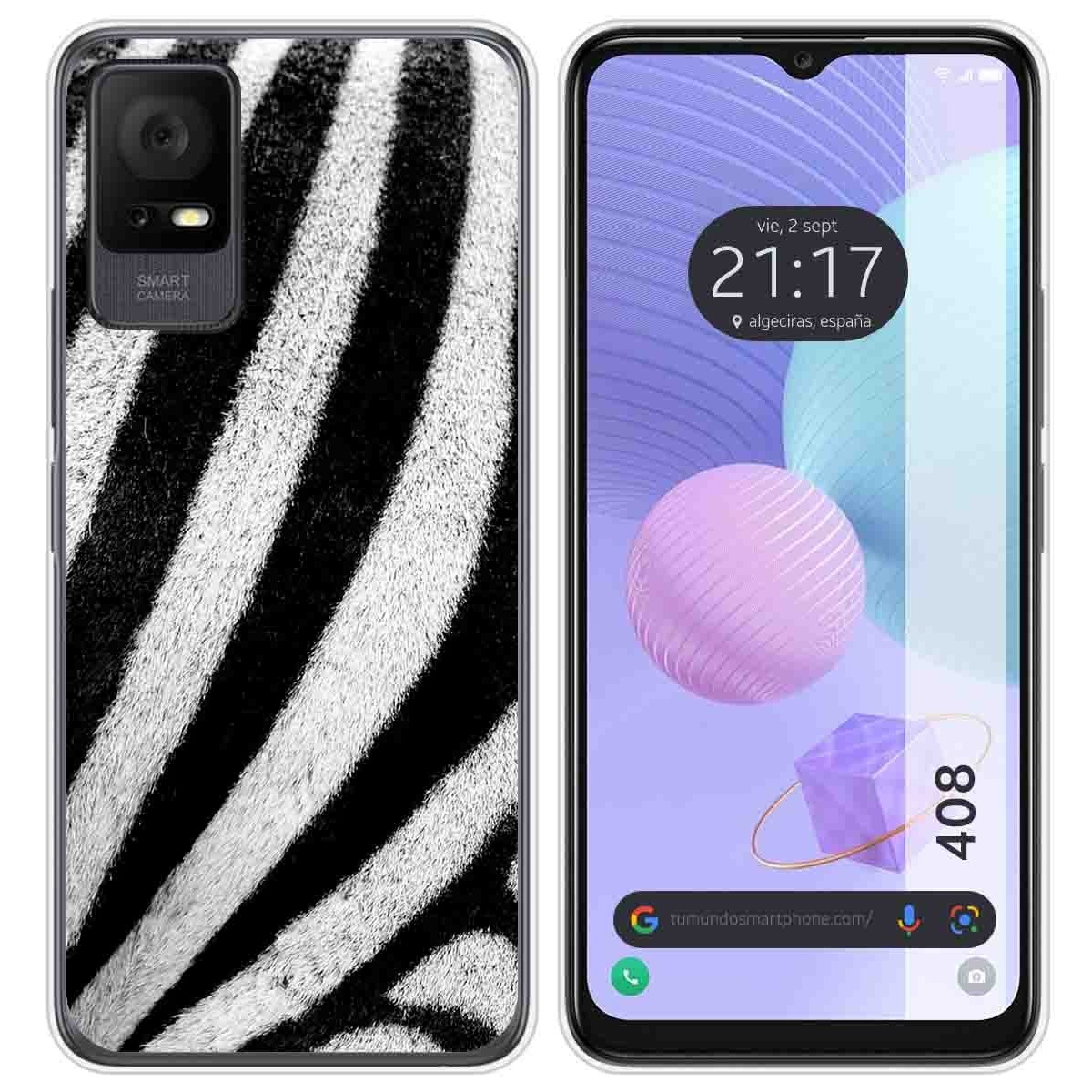 Funda Silicona para TCL 408 diseño Animal 02 Dibujos