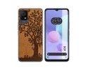 Funda Silicona para TCL 408 diseño Cuero 03 Dibujos