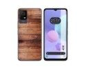 Funda Silicona para TCL 408 diseño Madera 02 Dibujos