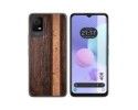Funda Silicona para TCL 408 diseño Madera 05 Dibujos
