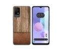 Funda Silicona para TCL 408 diseño Madera 09 Dibujos