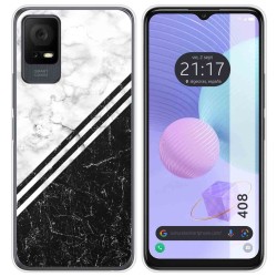Funda Silicona para TCL 408 diseño Mármol 01 Dibujos