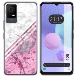Funda Silicona para TCL 408 diseño Mármol 03 Dibujos