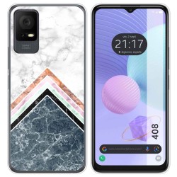 Funda Silicona para TCL 408 diseño Mármol 05 Dibujos